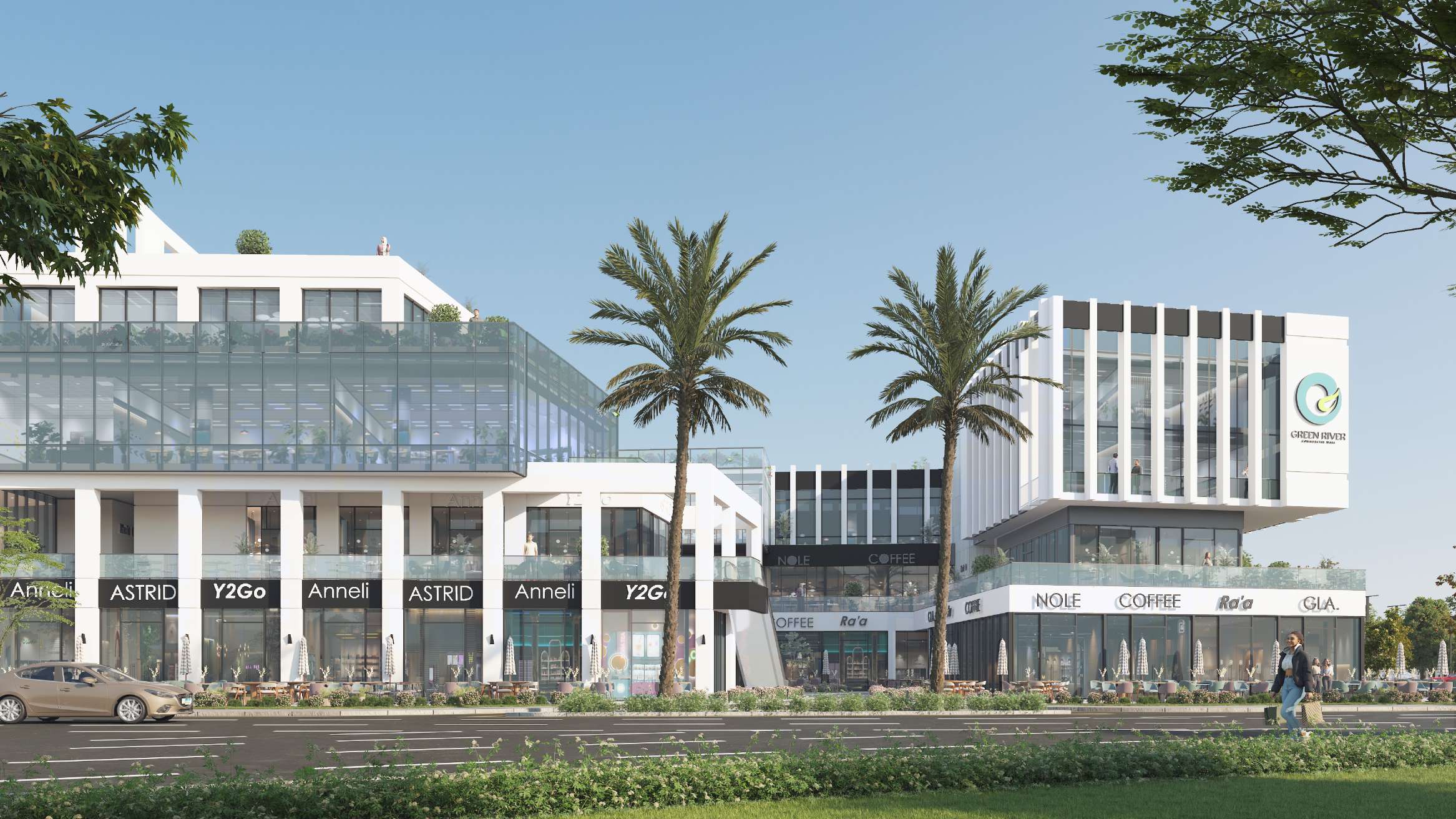 Hadayek Mall terrace view
